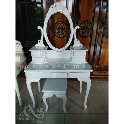 Jual Meja Rias Kartini Duco Putih Shopee Indonesia