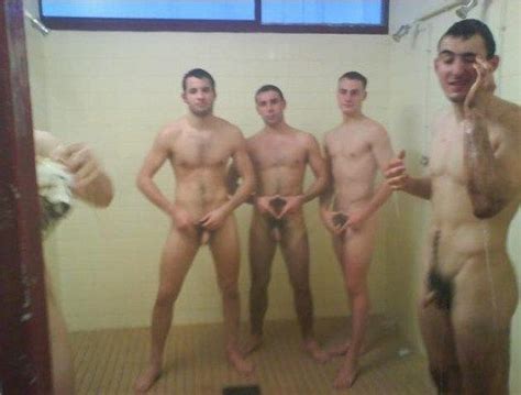 Naked In Locker Room Shower Cumception