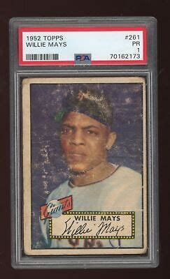 Topps Willie Mays New York Giants Psa Ebay