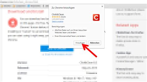 Click Clean Erweiterung für Google Chrome installieren und anpassen