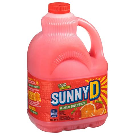 Sunny D Orange Strawberry Flavored Citrus Punch Shop Juice At H E B