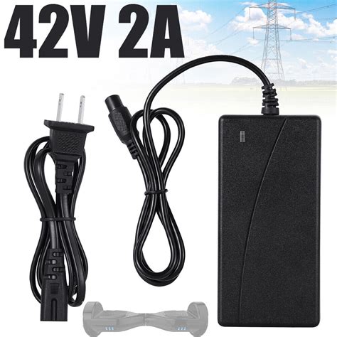 Charger Power Adapter For 36v Electric Bike E Bike Scooter Li Ion Battery 42v 2a Ebay