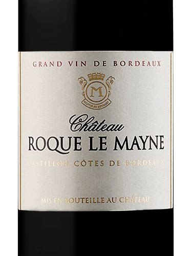 2014 Château Roque le Mayne Castillon Côtes de Bordeaux Vivino US