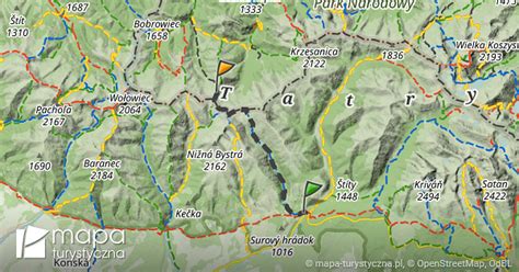 Trasa do Siwa Przełęcz mapa turystyczna pl