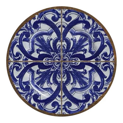 Pratos Para Parede Decorativos Azulejo Ø20cm Suporte Grátis