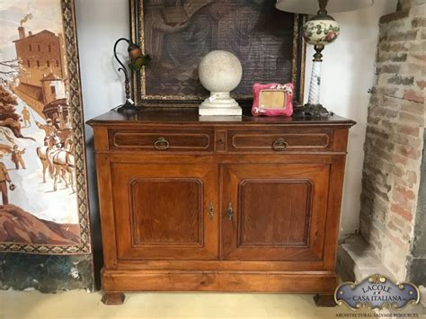 Credenza Antica In Legno Di Noce Mob Lacole Casa Italiana