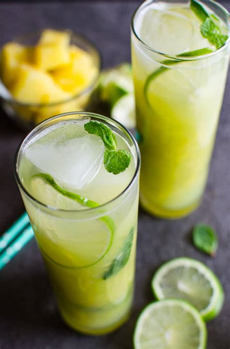 Non-Alcoholic Pineapple Mojito | Watch What U Eat