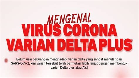 Apa Itu Varian Delta Plus Virus Corona Jenis Baru Yang Mulai Masuk