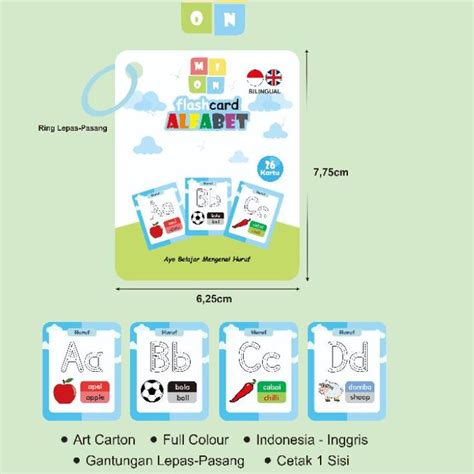 Jual Terbaru Flash Card Huruf Abjad Kartu Mainan Anak Saku Edukasi