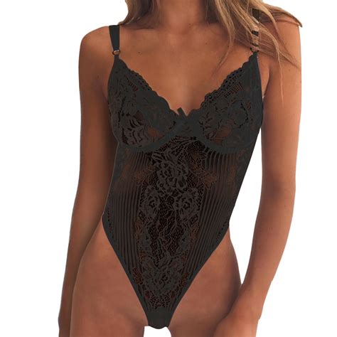 Lingerie Bodysuit For Women Sexy One Piece Lace Teddy Women Lingerie