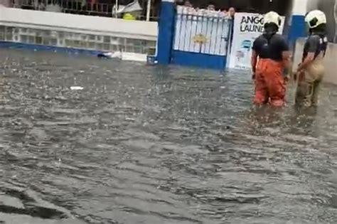 Hujan Deras Di Surabaya Akibatkan 8 Titik Genangan Dan 7 Pohon Tumbang