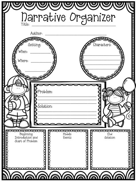 Narrative Prewriting Graphic Organizer