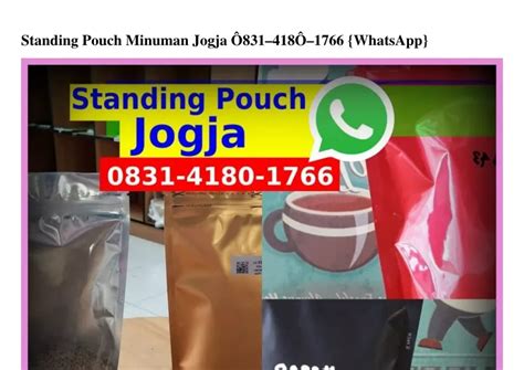 PPT Standing Pouch Minuman Jogja PowerPoint Presentation Free