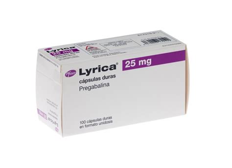 LYRICA 25 MG CAPSULAS DURAS 100 cápsulas