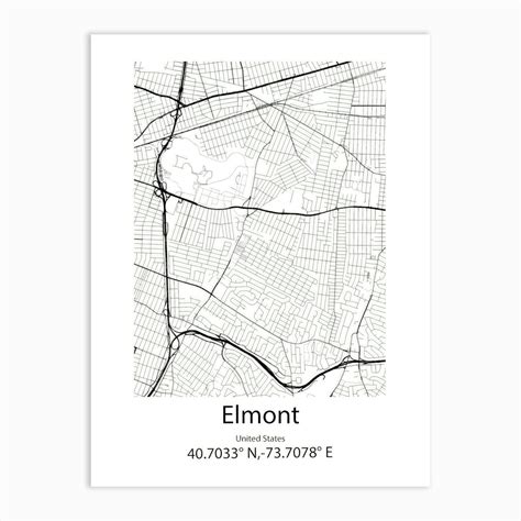 elmontunited states minimalist map art print  kamluu fy
