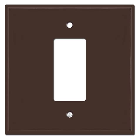 Jumbo 2 Gang Centered 1 Decora Switch Wall Plate Covers White