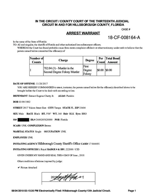 Fillable Online in the circuit court of the thirteenth judicial circuit ...