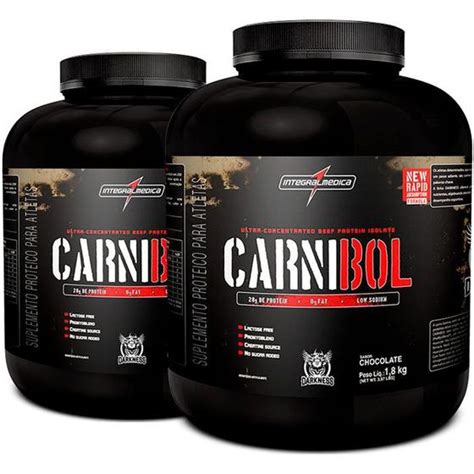 Kit Carnibol Kg Darkness Integralm Dica Prote Na De Carne