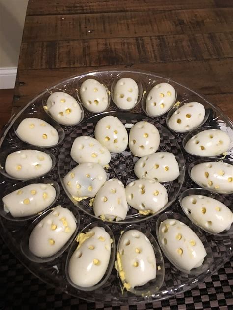 Skull Deviled Eggs