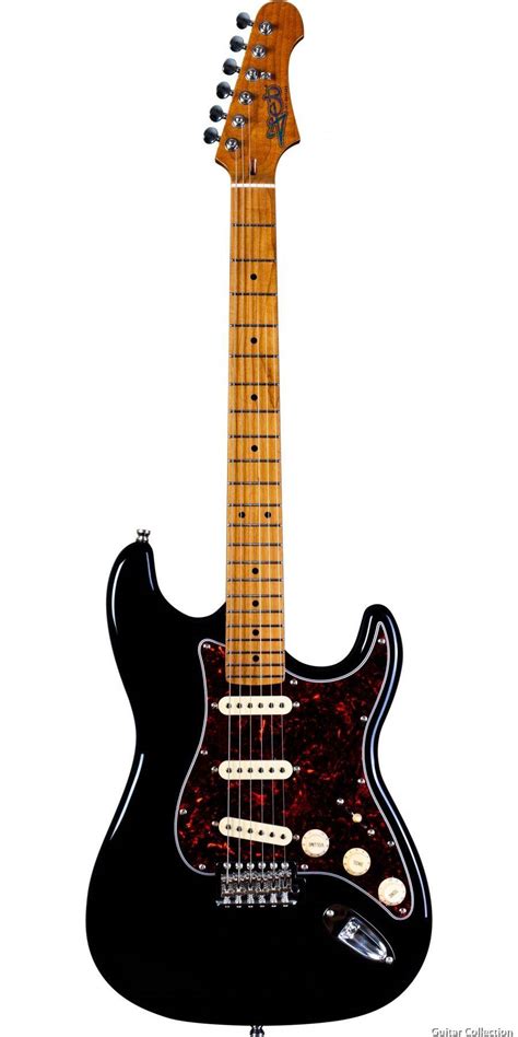 Jet Js Bk Electric Guitar Sss Stratocaster Black