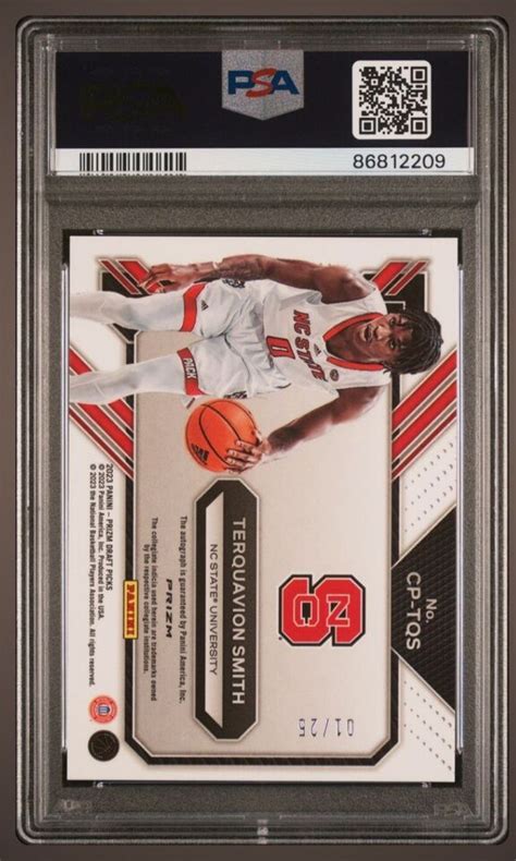 PSA 10 TERQUAVION SMITH D 1 25 Auto 2023 Prizm DP College