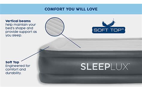 Amazon SLEEPLUX Durable Inflatable Air Mattress With Built In Pump