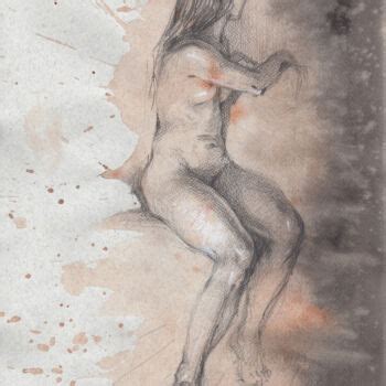 Erotic Art Of Naked Sexy Girl Drawing By Samira Yanushkova Artmajeur