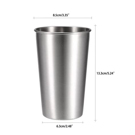 5 шт., чашки объемом в пинту из нержавеющей стали, пивная кружка ...