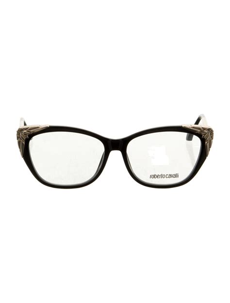 Roberto Cavalli Cat Eye Eyeglasses Black Eyeglasses Accessories Rob138096 The Realreal