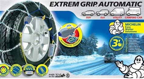 Chaînes à neige MICHELIN Extrem Grip Automatic 4x4 N 76 bol