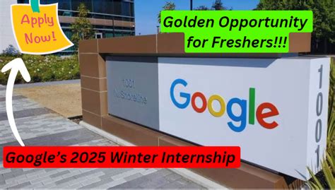 Google Internship Grab The Opportunity Googles Winter