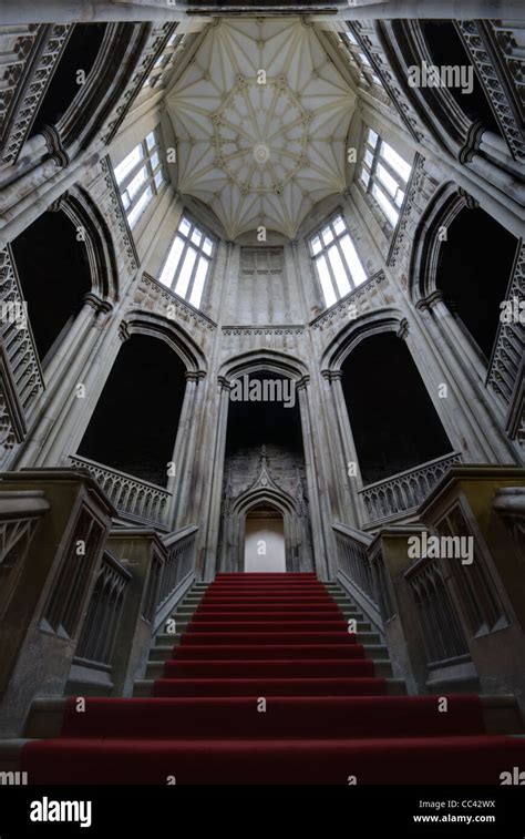 Margam Castle Interior Stock Photo - Alamy