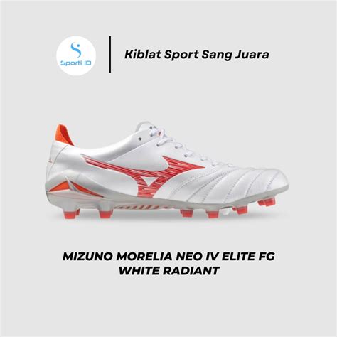 Jual Sepatu Bola Mizuno Morelia Neo Iv Elite Fg White Radiant