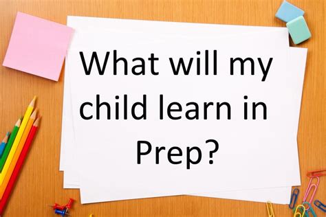 What Will My Child Learn in Prep? | And how you can help.