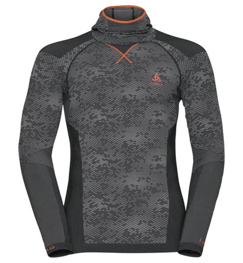 Odlo Blackcomb Evolution Warm Ls With Facemask Maglia Manica Lunga