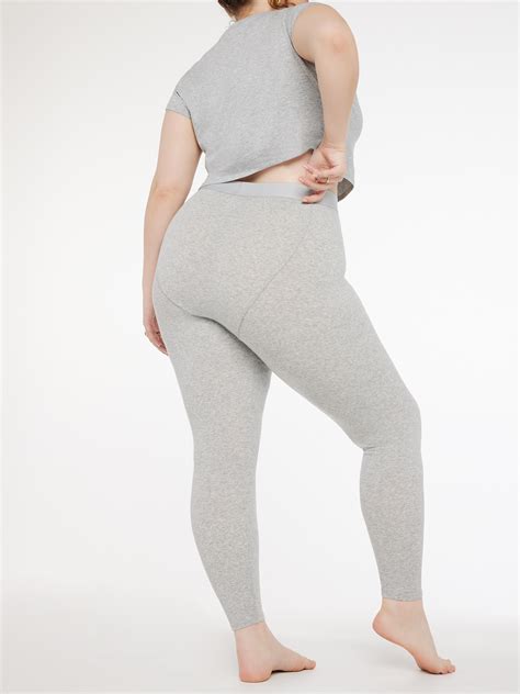 Rib Essentials High Waist Legging In Grey Savage X Fenty Germany