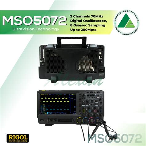 Rigol MSO5072 Digital Oscilloscope 2 Channels 70MHz, 8Gsa/sec Sampling ...