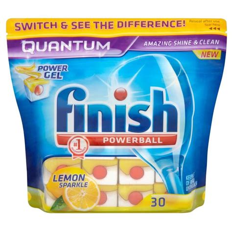 Finish Quantum Powerball Dishwasher Tablets Lemon Ebay