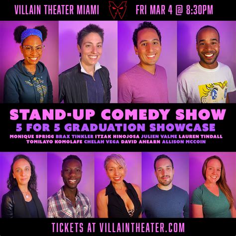 Stand Up Comedy Show For Grad Show Villain Theater