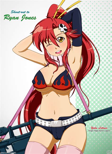 Shout Out Featuring Yoko Littner Tengen Toppa Gurren Lagann By Billymesh Hentai Foundry
