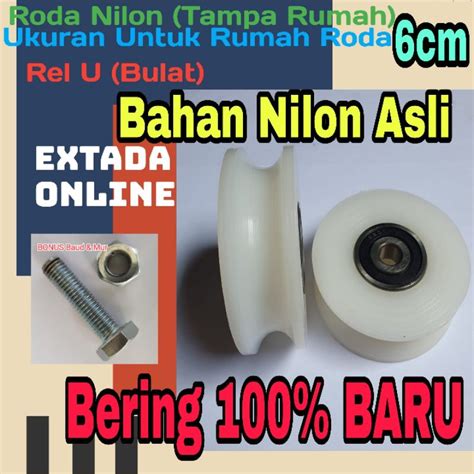 Jual Roda Pagar Besi Nilon Tampa Rumah Ukuran Cm Rel Bulat U