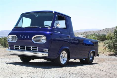 1960s Ford Econoline 1960s Ford Econoline E100 Dark Blue Van Pickup