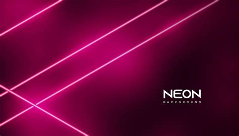 Abstract Magenta Neon Light Lines With Smoke Background 14440799 Vector