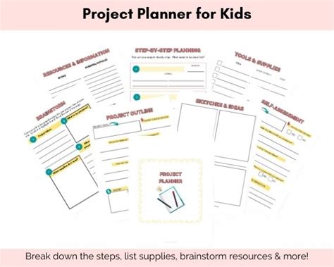 Simple Project Planning Template for Kids - Must Love Lists