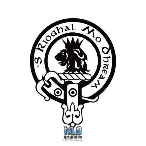 Macgregor Clan Clan Gregor Crest Vinyl Sticker Truck Car Etsy