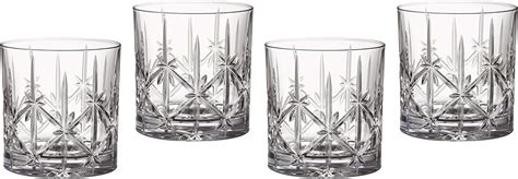 Marquis By Waterford Sparkle Double Old Fashioned Glasses Set Of 4 Waterford