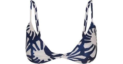 Lenny Niemeyer Sunflower Bikini Top In Blue Lyst