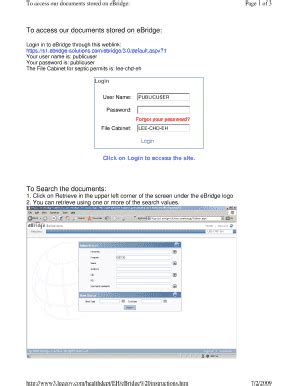 Fillable Online To Access Our Documents Stored On Ebridge To Search