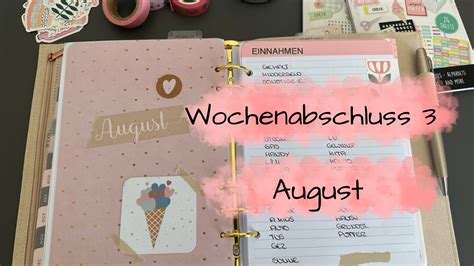 Wochenabschluss 3 August Wieder Hohe Ausgaben Bei Den Lebensmitteln