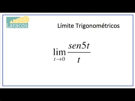 Evaluar Limites Trigonometricos Ejemplo Youtube